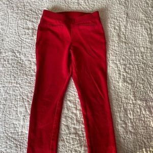 Girl’s red dress pants